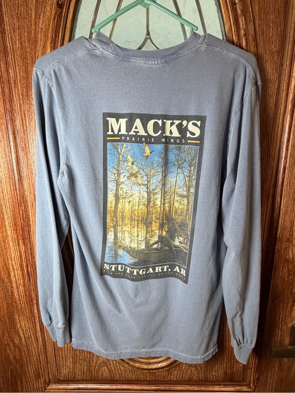 Prairie Wings Men's Long Sleeve Graphic Tee - Slate Blue